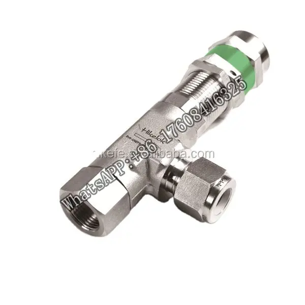 

Swagelok type stainless steel 1/2"Male NPT 6000 psig adjustable pressure pressure relief valve