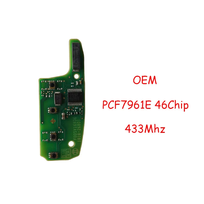 

OEM печатная плата удаленного автомобиля 433 МГц ID46 PCF7961E для Chevrolet Colorado Cruze Trailblazer Onix Tracker Onix RS брелок для ключей