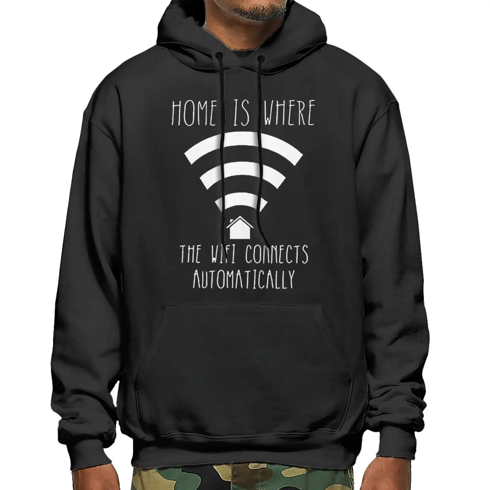 

Home Is Where Wifi Connects Nerd Sweatshirts Hoodies Anime Hoodies Men Sweetshirts Women's Oversize Hoodie Anime Zip Up Hoodie