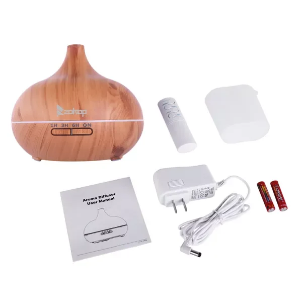 

300ml Air Humidifier Essential Oil LED Light Diffuser Wood Aromatherapy Diffusers Aroma purifier Mist Maker