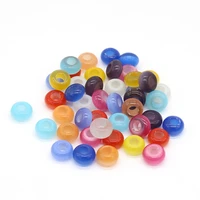 natural stone cats eye bead loose big hole spacer bead for jewelry making diy women necklace bracelet accessories 8x14mm