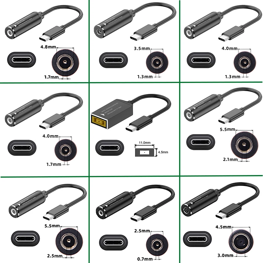 Переходник PD DC в USB C Type-C 65 Вт X x мм