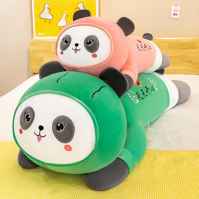 

aomede 110cm Cute Soft Fruit Panda Plush Toys Office Nap Stuffed Animal Pillow Home Comfort Cushion Gift Doll for Kids Girl