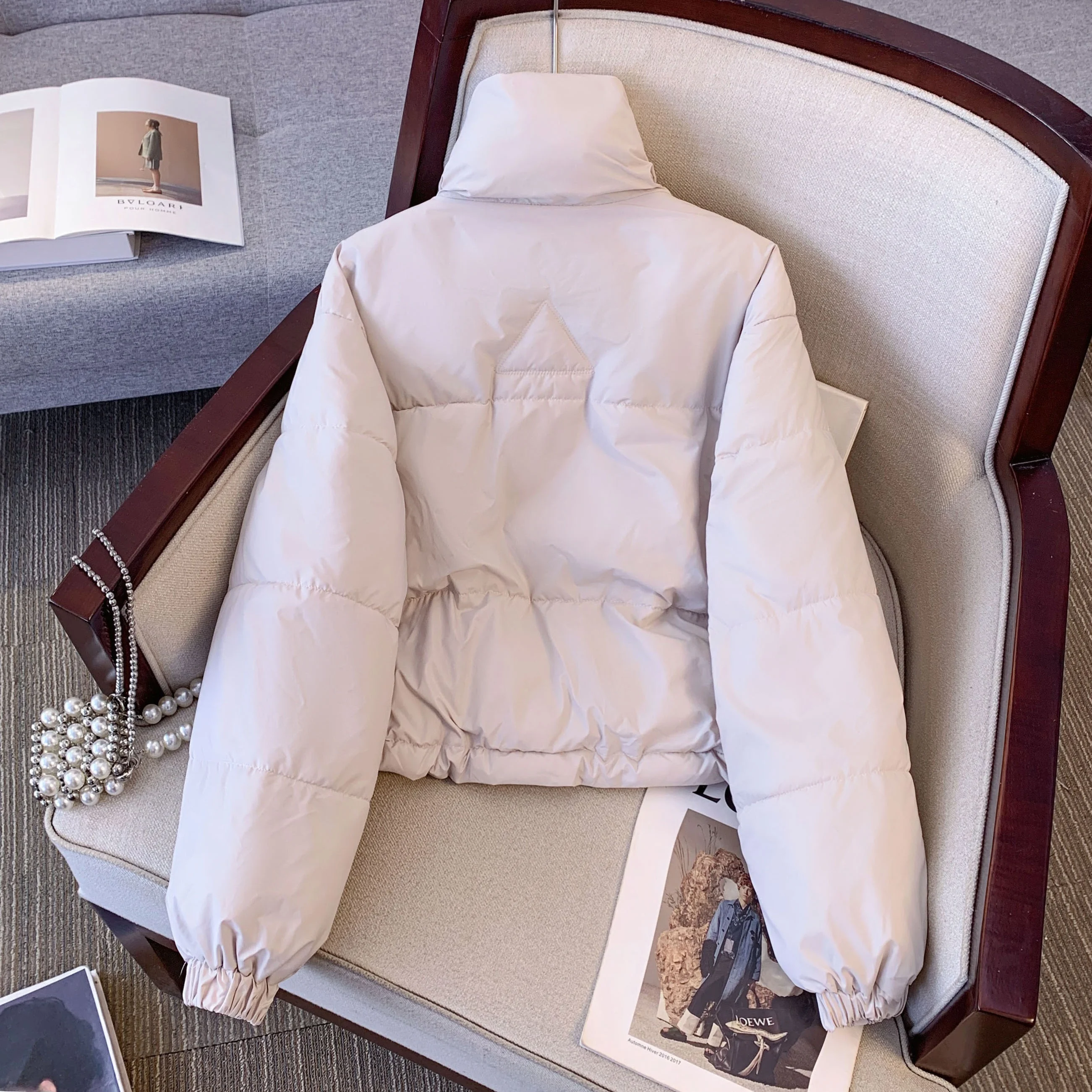 Короткий пуховик одежда с хлопковой подкладкой для женщин новинка 2024 зимняя