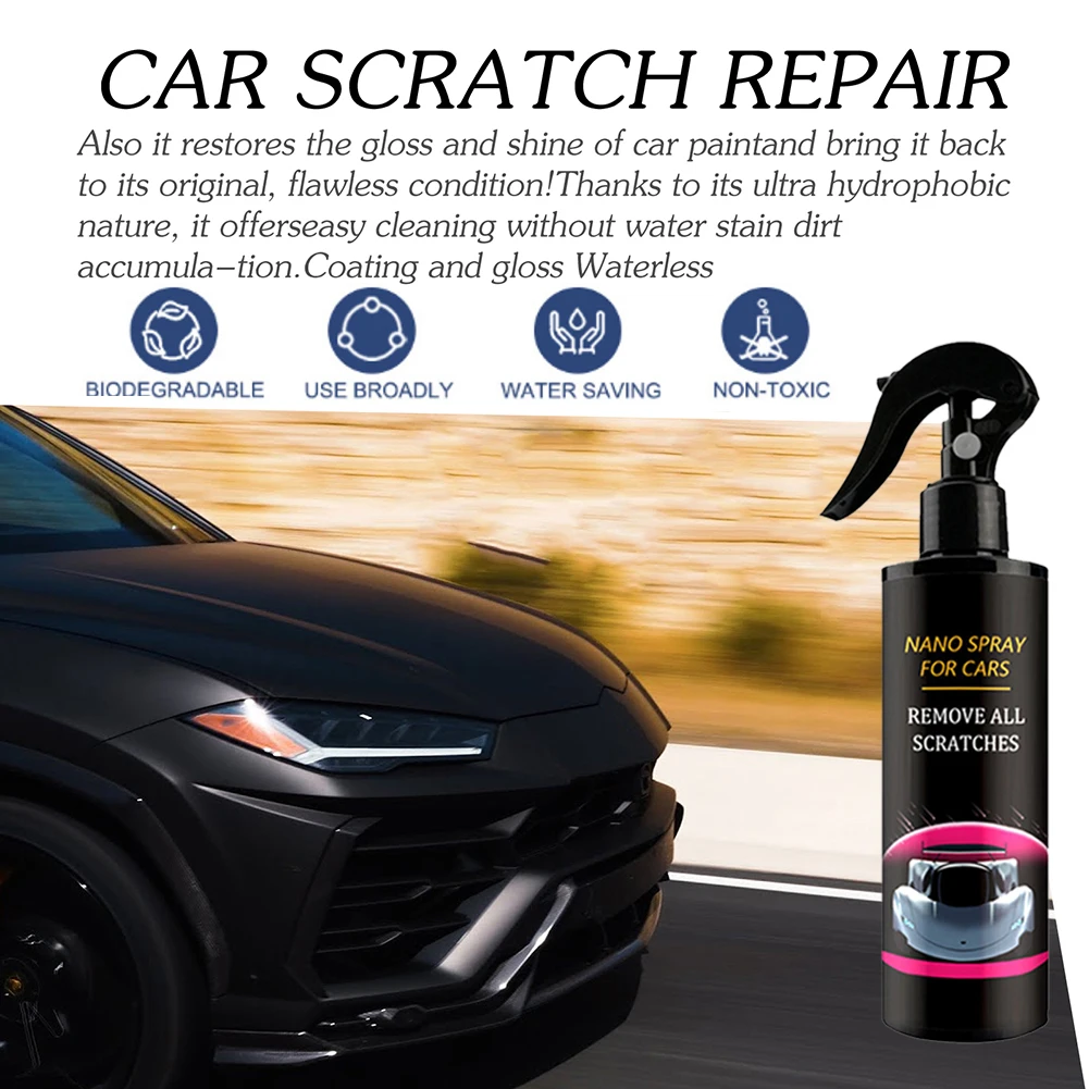 

Car Scratch Repair Car Nano Coating 120ML Nano Hydrophobic Layer Waterproof for Car Paint Care Auto Body Compound Scratch Repair