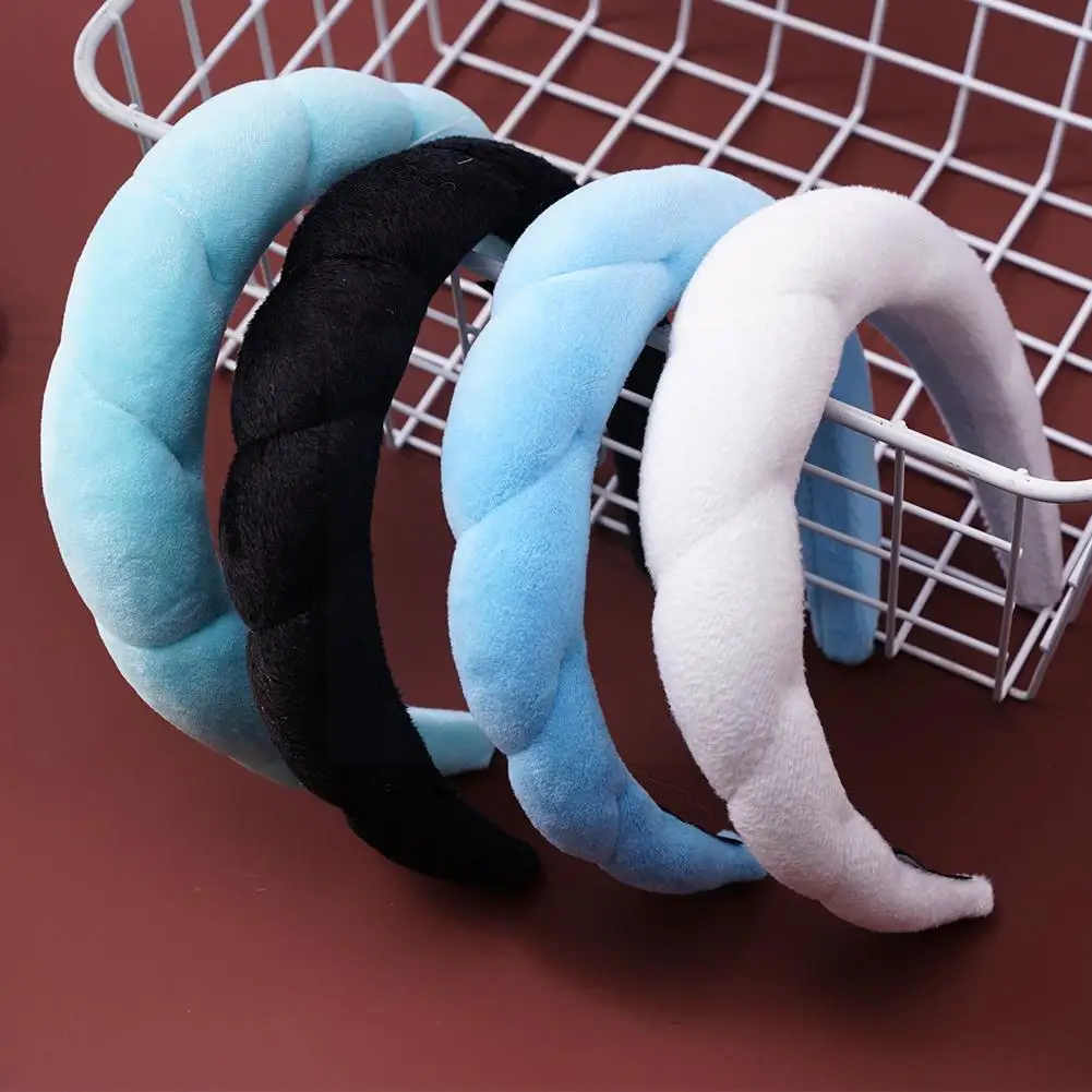 

Terry Towel Headband Color Sponge Hairband Spa Headbands For Women Skincare Headband 2023 New Fashion Hair Accessories V3r1