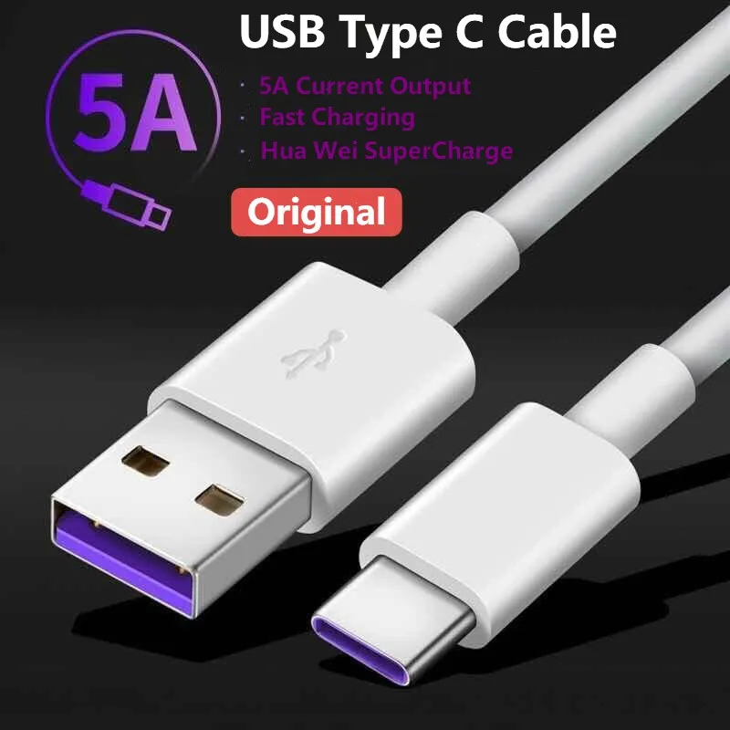 

Cabo Carregador De Sincronização Usb 5a Carregamento Rápido Tipo C Para Android / Huawei / Cabo De Dados