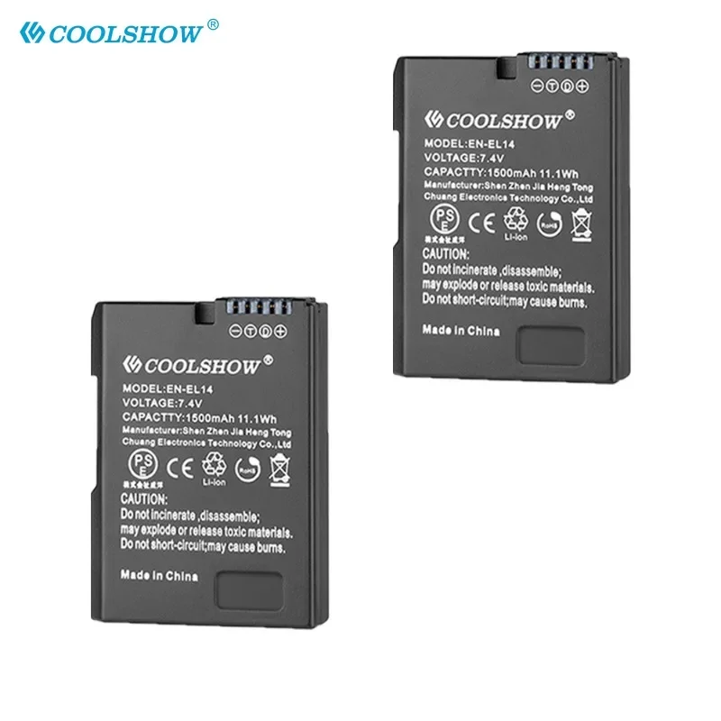 1500 мАч аккумуляторы EN-EL14 ENEL14 для Nikon D3100 D3200 D3300 D3400 D3500 D5600 D5100 D5200 P7000 P7100 P7800
