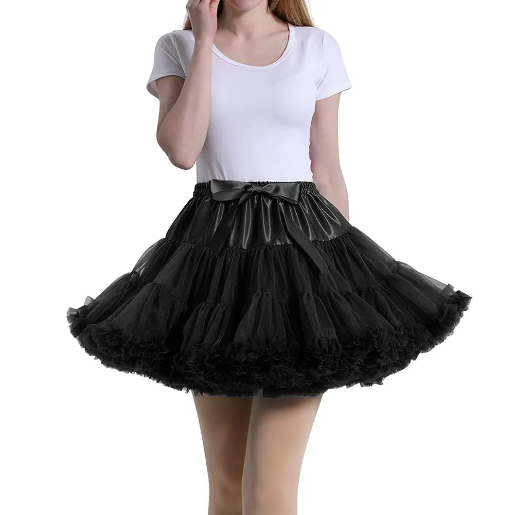 

Christmas Hoopless Petticoat Underskirt Tulle Ball Gowns Dresses Petticoats Christmas Costume Cosplay Underskirt for Women Girl