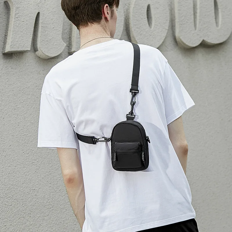 Men Fashion Nylon  Mini Lightweight  Crossbody Shoulder Small Bag