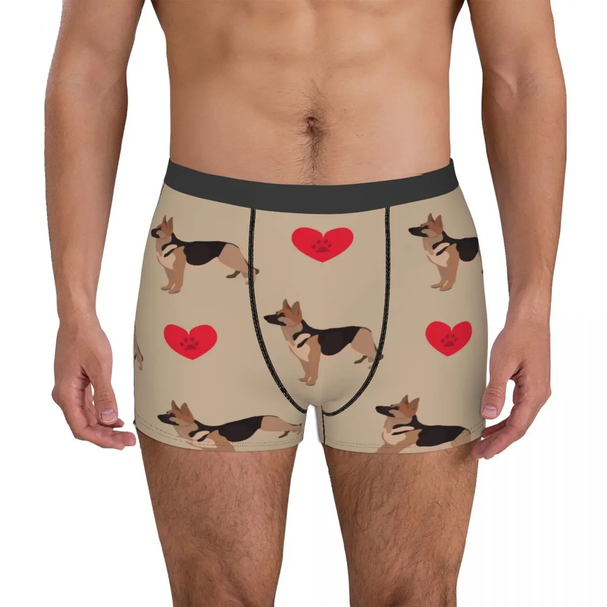 Мужские трусы мужское нижнее белье боксеры Трусы для собак немецкой овчарки с