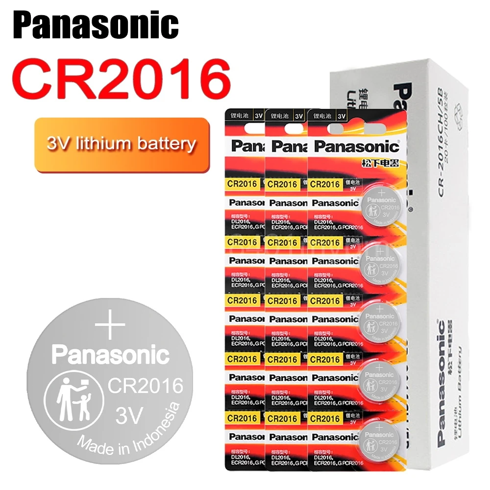 

Новинка PANASONIC Cr2016 BR2016 DL2016 LM2016 KCR2016 ECR2016 кнопочные батареи 3 в монетная литиевая цифровая камера
