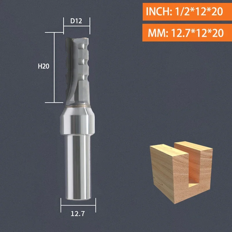 

12,7 мм быстрая долбежная фреза из твердосплавного сплава, деревообрабатывающая фреза, 3 канавки, прямая резка TCT для дерева, МДФ, фанеры