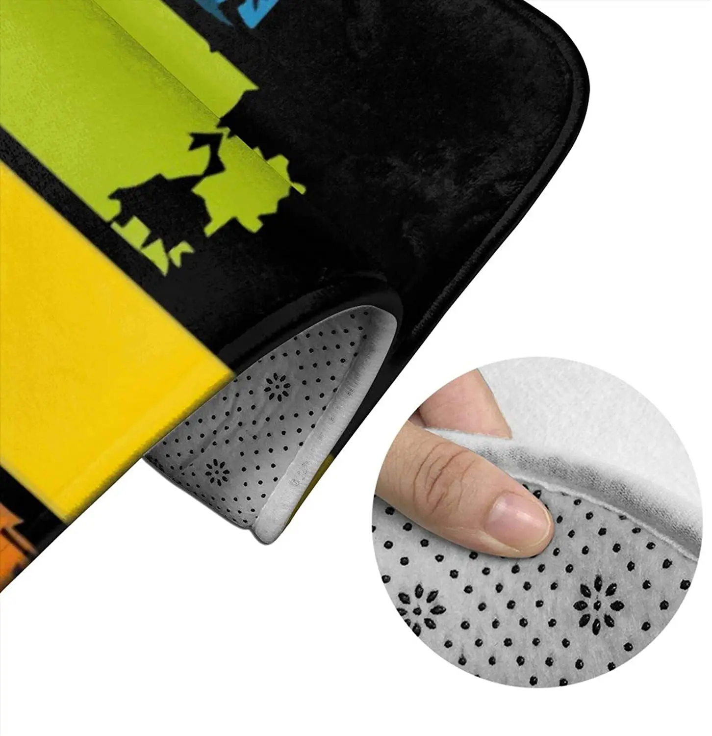 

I Love Techno Bathroom Mat Sets 3 Piece Set Rugs Memory Foam Mat Set Toilet Seat Cover Bath Mat Lid cover