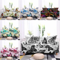 elastic sofa covers for living room 3d butterfly print stretch slipcovers sectional couch cover l shape corner sofa cover