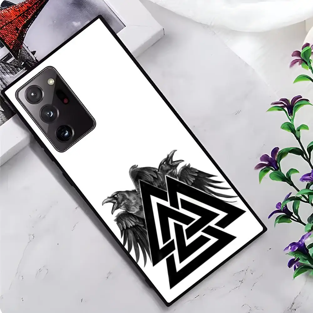1-ПК V-Valknuts символ MAISTO чехол для телефона стеклянный Samsung Galaxy S20 S21 S22 S23 S24 Note20 Ultra Plus Fe