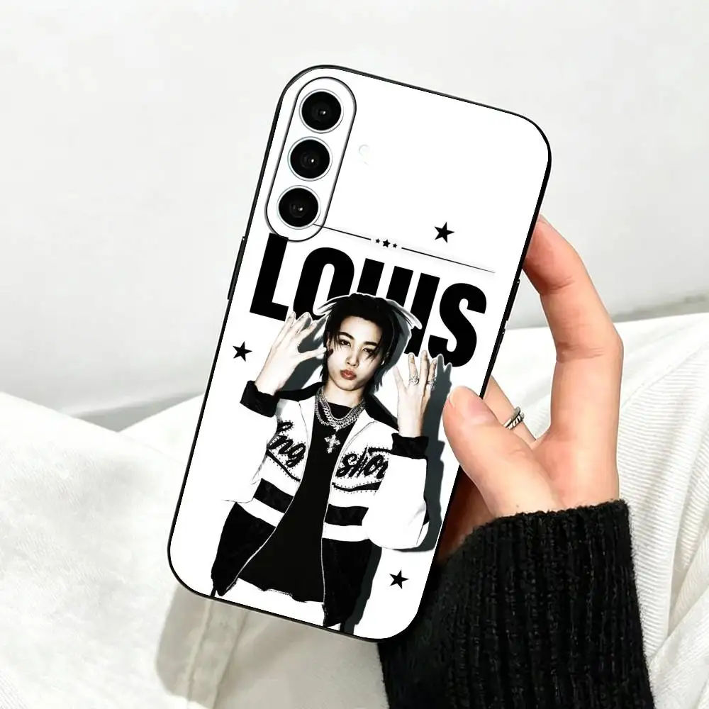 Фото Чехол для телефона Louis LNGSHOT для Samsung Galaxy A73, A72, A71, A70, A53, A52, A51, другие модели, мягкий черный чехол №2