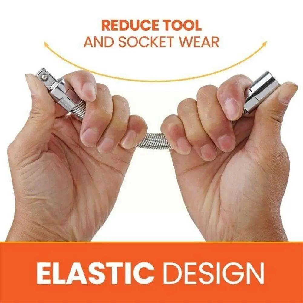 

1/2 Socket Extension Tool Shaft Flexible Universal Sleeve Rod Electric Connecting Bendable Wrench B5G9