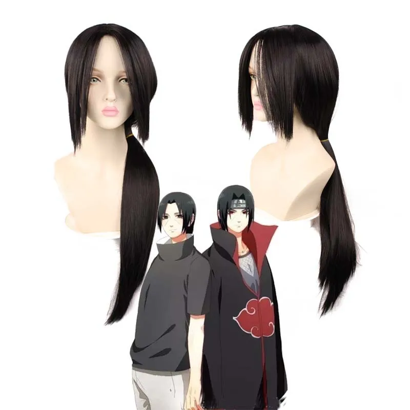 

Itachi Uchiha Cosplay Men Long Straight Black Wig Cosplay Anime Cosplay Wig Heat Resistant Synthetic Wigs