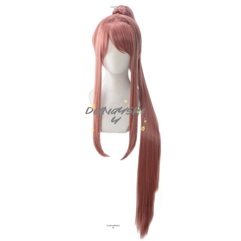 Фото Косплей-парик Doki Doki Literature Club: Натсуки, Сайори, Юри, Моника. Парик для косплея, аксессуар для вечеринки, головной убор. №4
