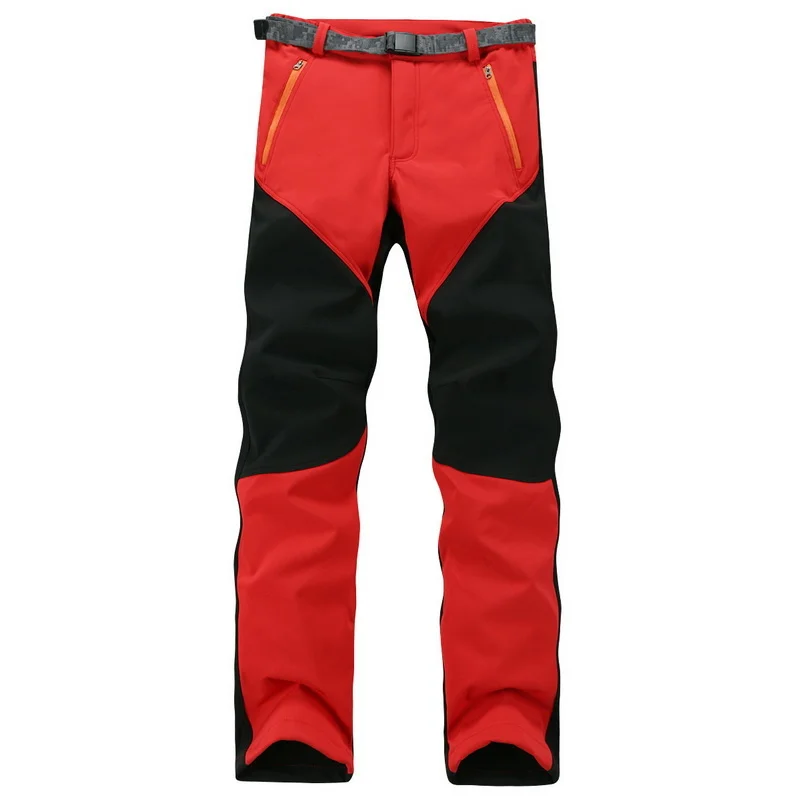 

Winter Women Men Fleece Warm Softshell Pants Camping Hiking Pants Outdoor Sport Fishing Skiing Waterproof Trousers PM25