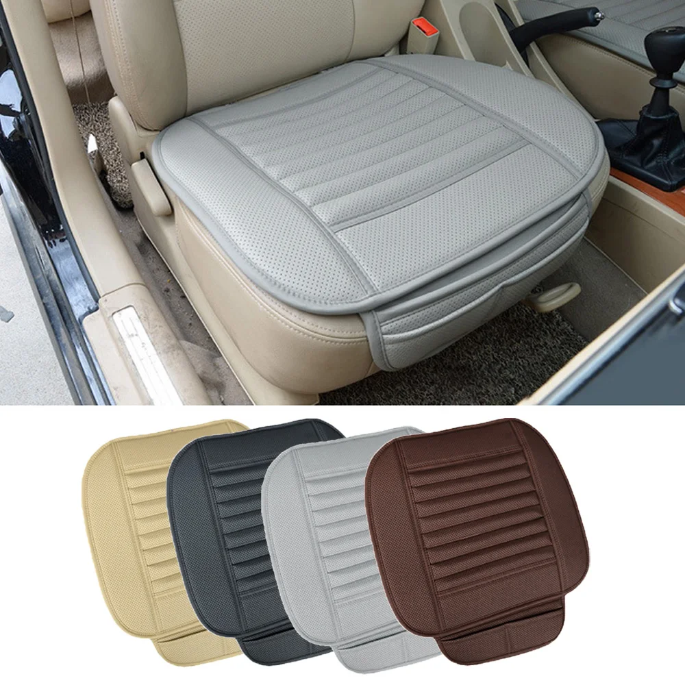 

Car Four Seasons Carbon Pad PU Leather Pad Auto Chair Cushion Universal Most Cars Covers Hot Sale Car Seat Protector Parts
