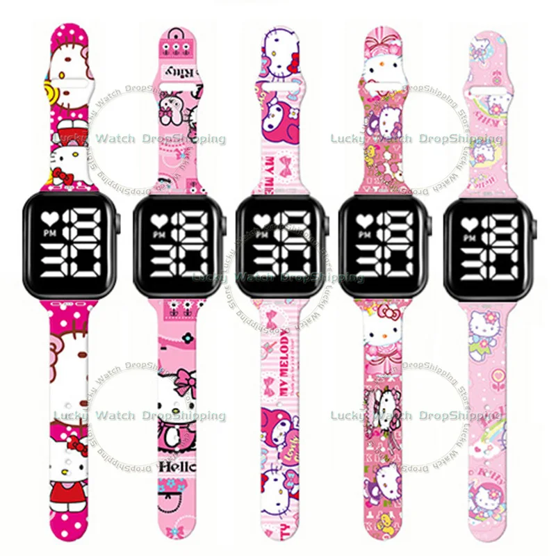

Digital Touch LED Kids Watch Children Watches Wristwatch Girls Silica Gel Clocks Women Cute Cartoon Bands Gifts