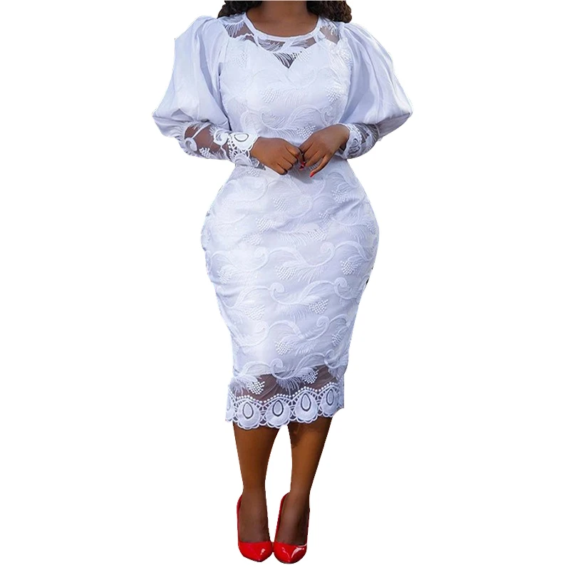 

Dashiki African Boho Floral Printed Dress Slim Spring Autumn Sexy Cut Out Midi Dresses Women Africa Party Office Midi Vestidos