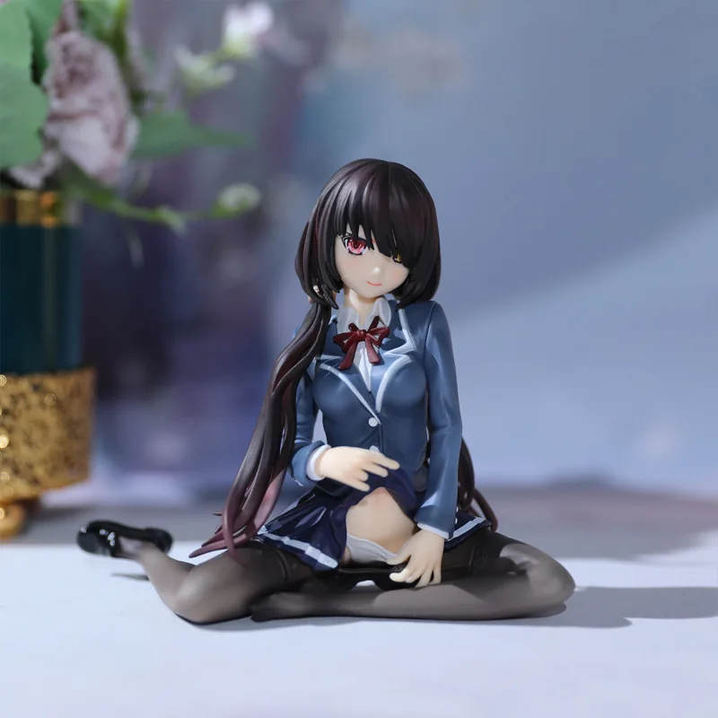 

Date A Live Anime Figure Kurumi Tokisaki Action Figure JK Nightmare Kurumi Tokisaki Uniform Adult Figurine Model Doll Gift 12cm