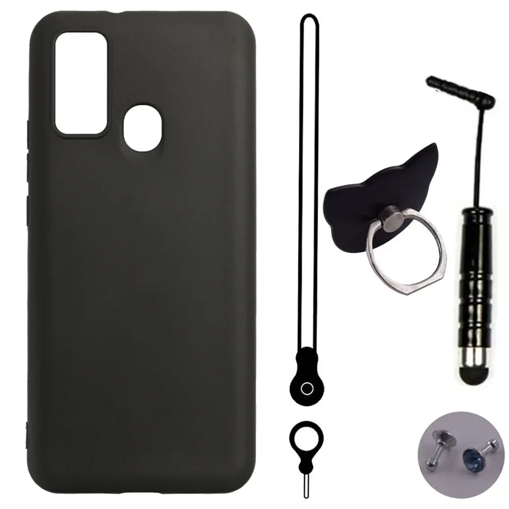 

Силиконовая Защитная крышка для TCL 20Y 20E 6125FE Lanyard чехол для телефона Gel Shell Etui Skin