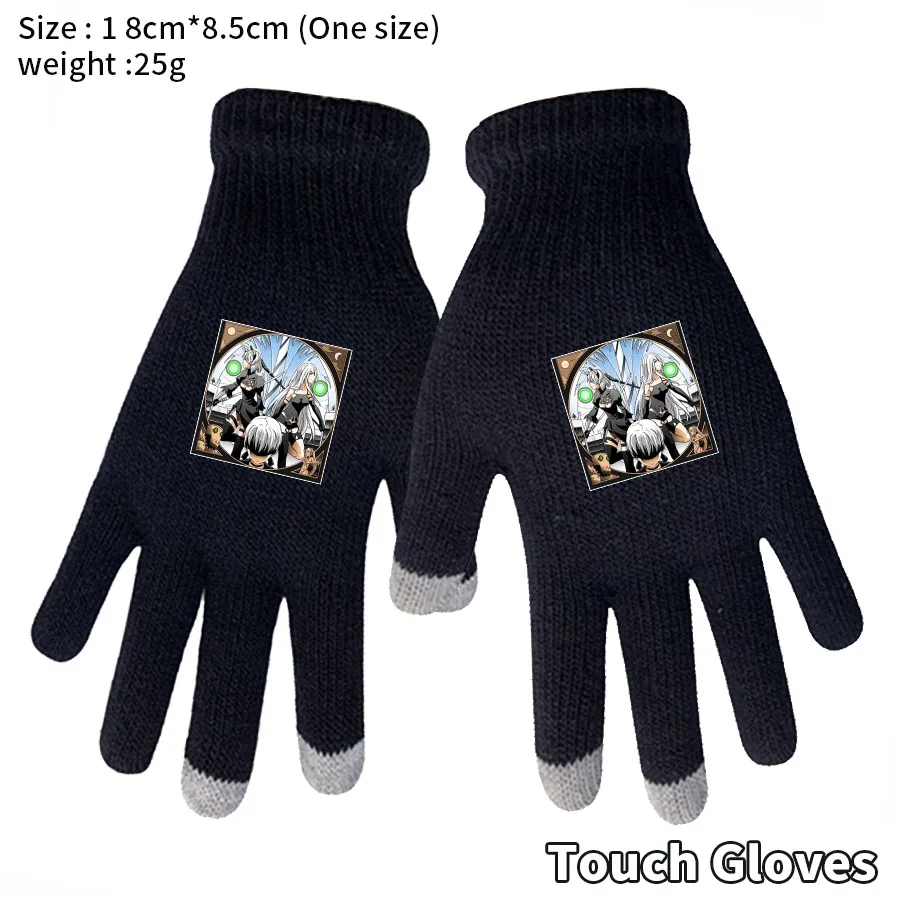 

Зимние теплые перчатки с мультяшным принтом, унисекс