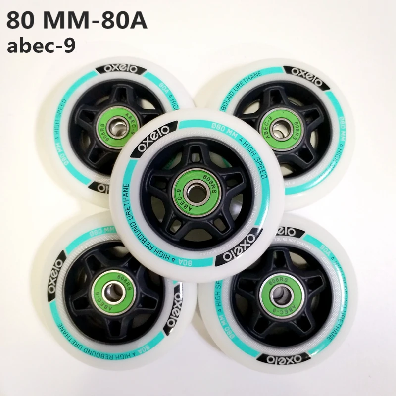 Free shipping roller wheel skate wheel 80 mm 8 pcs / lot  80A 82A 85 A inline fsk wheel