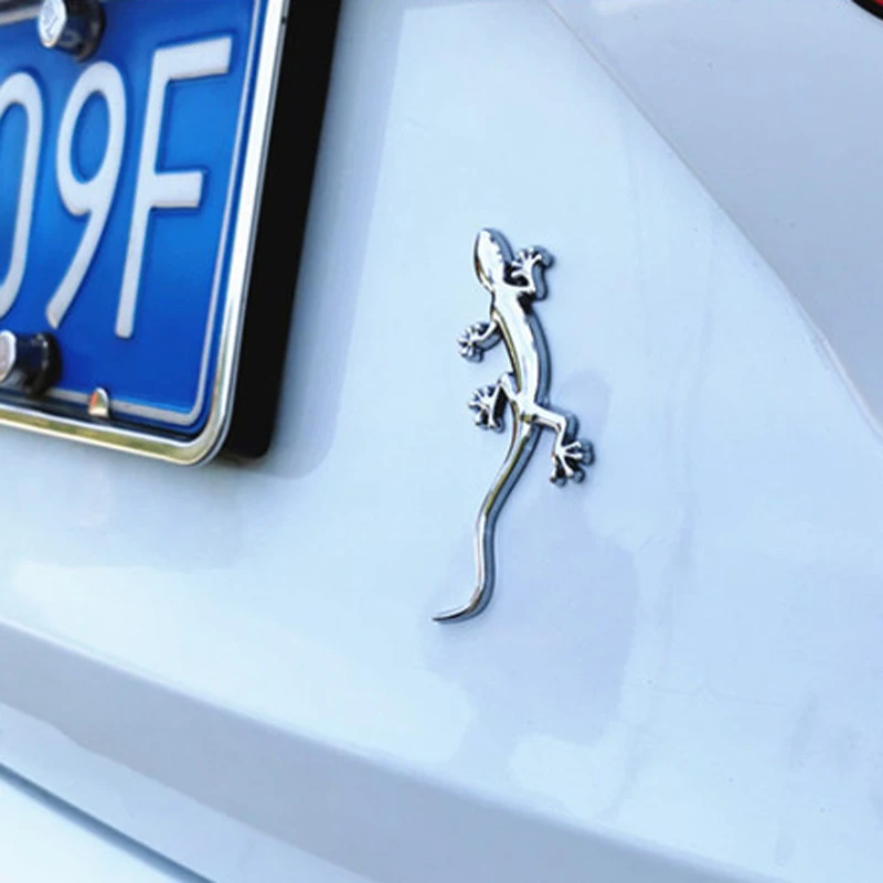 1 шт. забавный металлический 3d-значок в виде геккона и ящерицы значок с логотипом