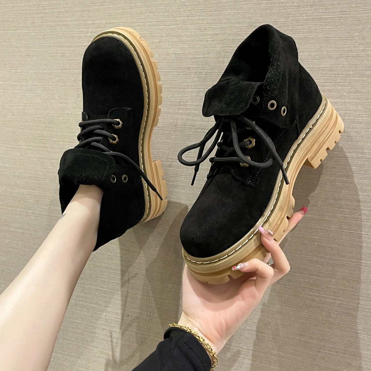 

New Women's Fashion Military Boot Comfortable Combat Male Shoes Work Safety Shoes Ankle Boot Tactical Army Boots Motocycle Boots