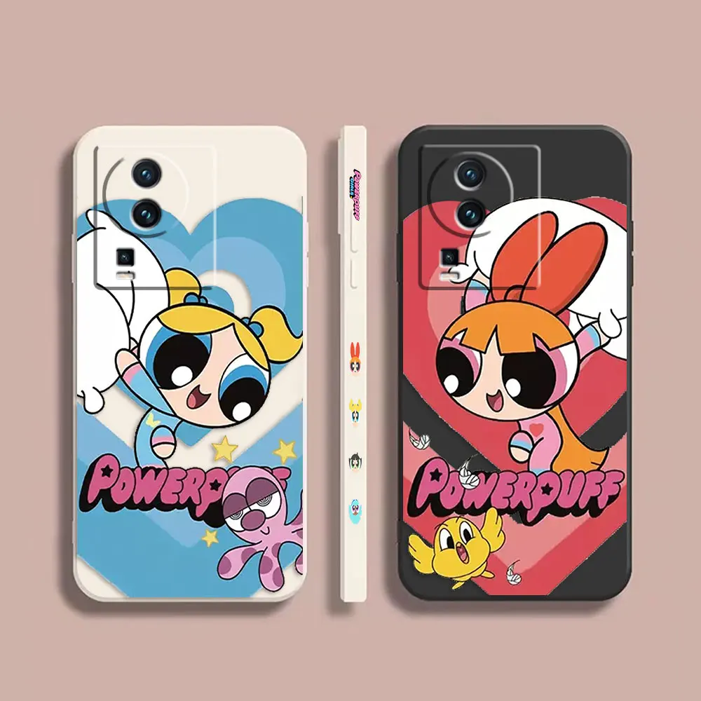 

Phone Case For VIVO IQOO 5 7 8 9 10 11 Pro 5G Z3 Z5 Z6 Z7 NEO3 5 5S 6 7 Case Cover Funda Cqoue Capa artoon The Powerpuff Girls