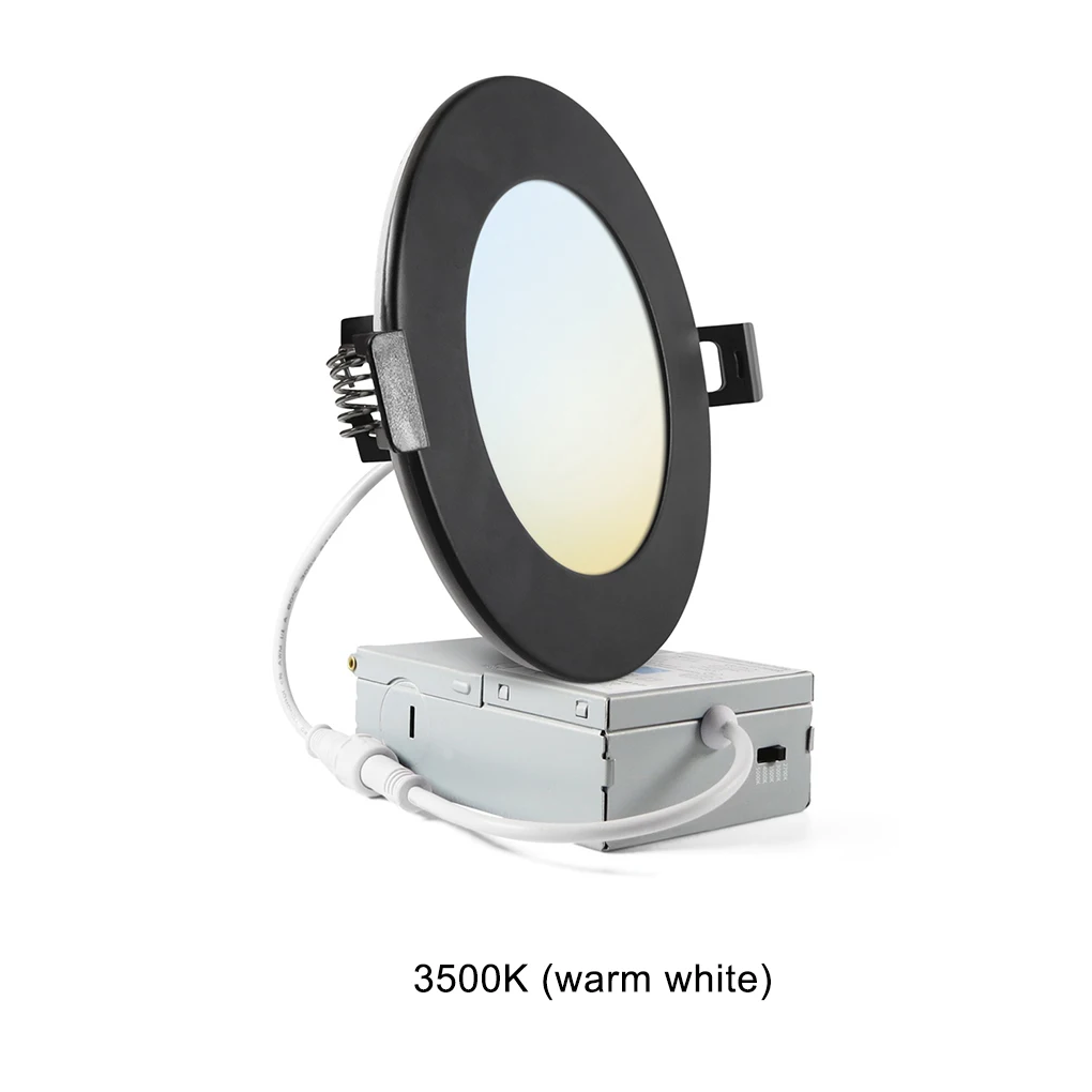 

Round Panel Downlight LED - 5-100 Smooth Dimmable IC Rated Ceiling Light High Brightness Metal Ceiling Lights