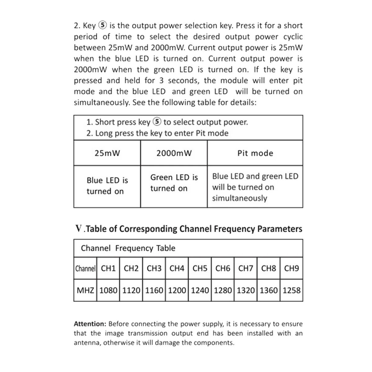 VTX 9 каналов 2000 МВт FPV видеопередатчик 7-36 В для RC Racing Drone