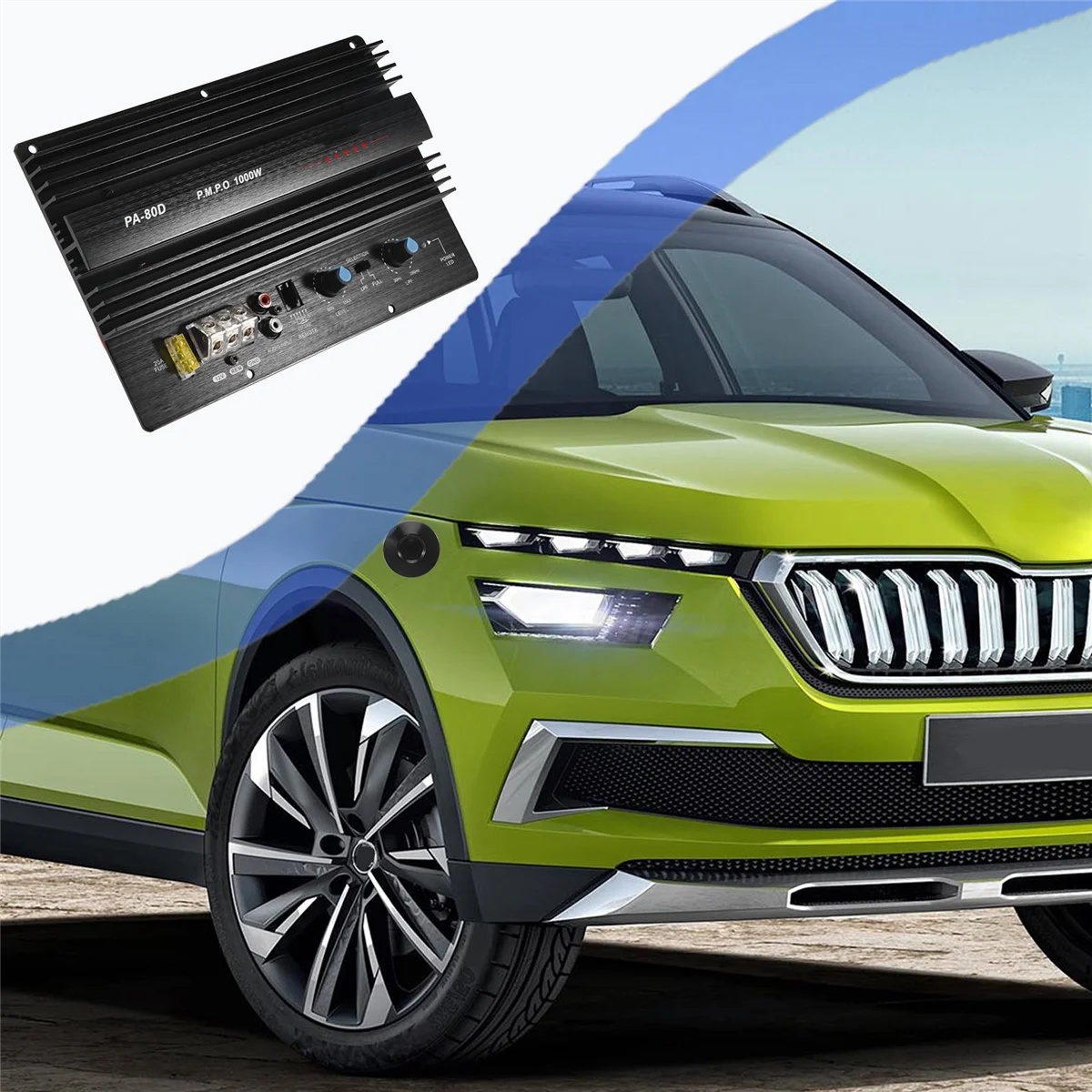 Моноблок автомобильного усилителя мощности 12 В 1000 Вт мощный бас сабвуферный