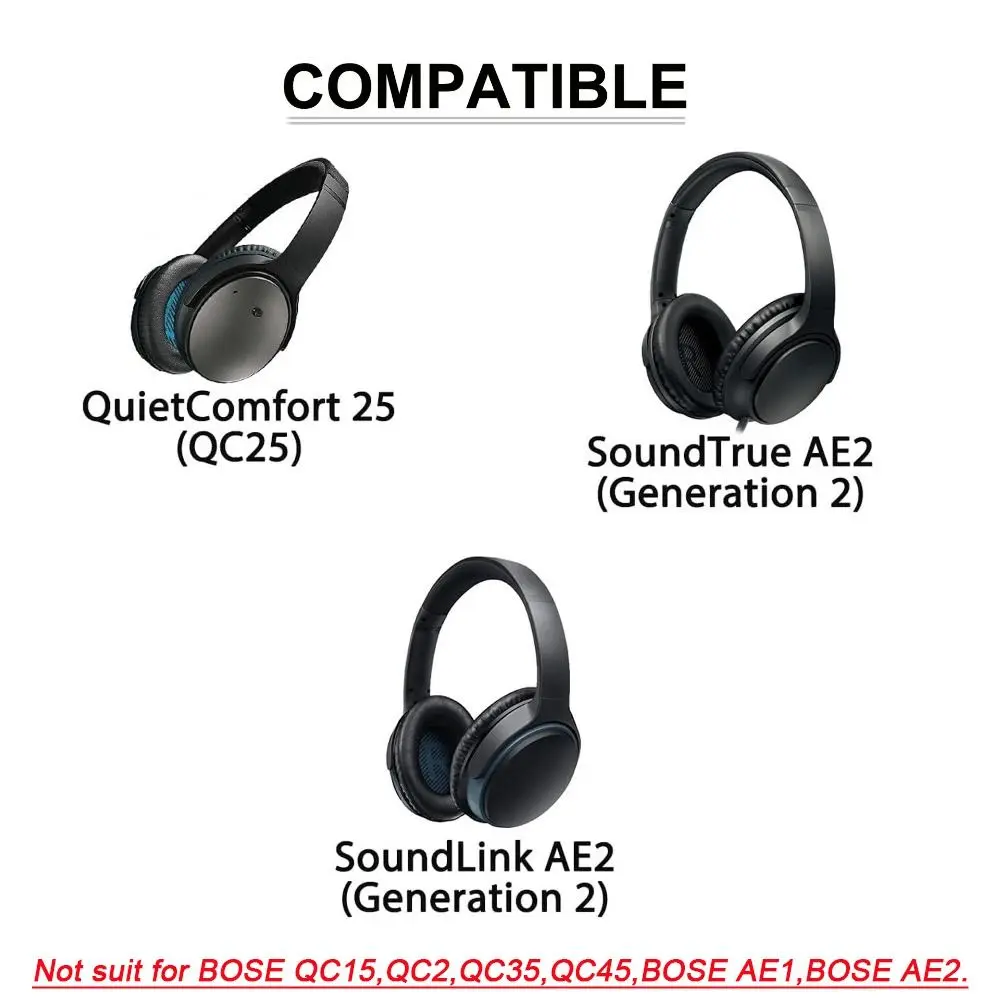 Фото Сменный ремешок из протеиновой кожи для наушников Bose QuietComfort 25 (QC25)/SoundLink AE2, прочные запасные части для ремонта №5