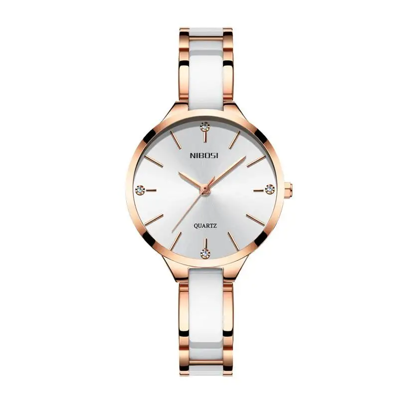 

Rhinestone Ceramic Waterproof Quartz Ladies Watch
