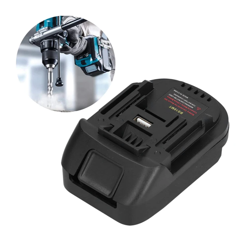

BS18MT Battery Adapter Converter For Bosch 18V BAT619G/620 with USB Switch To makita battery for makita BL1860 Lithium Battery