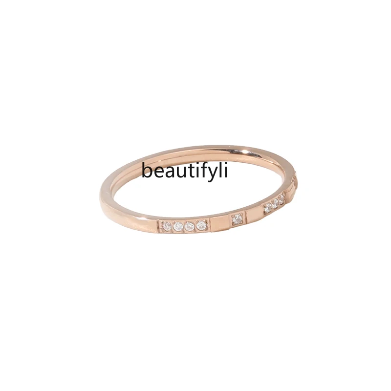 

yj Very Thin Ring Female Light Luxury Minority Exquisite Design Index Finger Fashion Personality Ins Hipster Cold Style