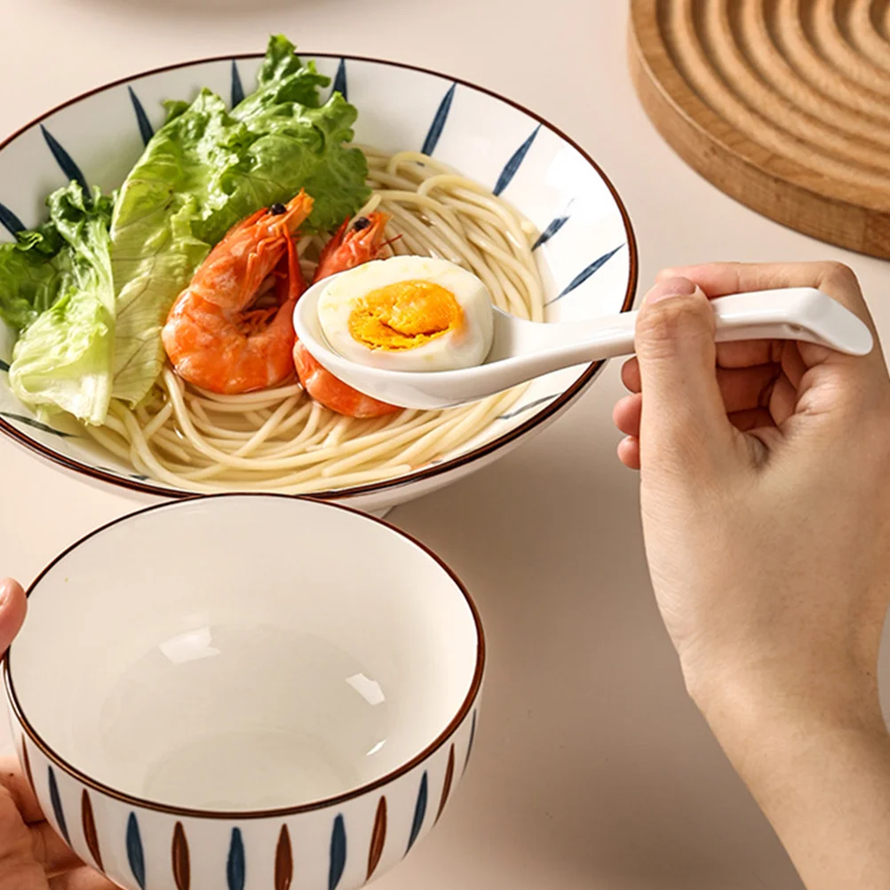 

20 Pcs Restaurant Multi-function Ceramic Portable Spoon Spoon Rice Spoon Supply for Kitchen Daily