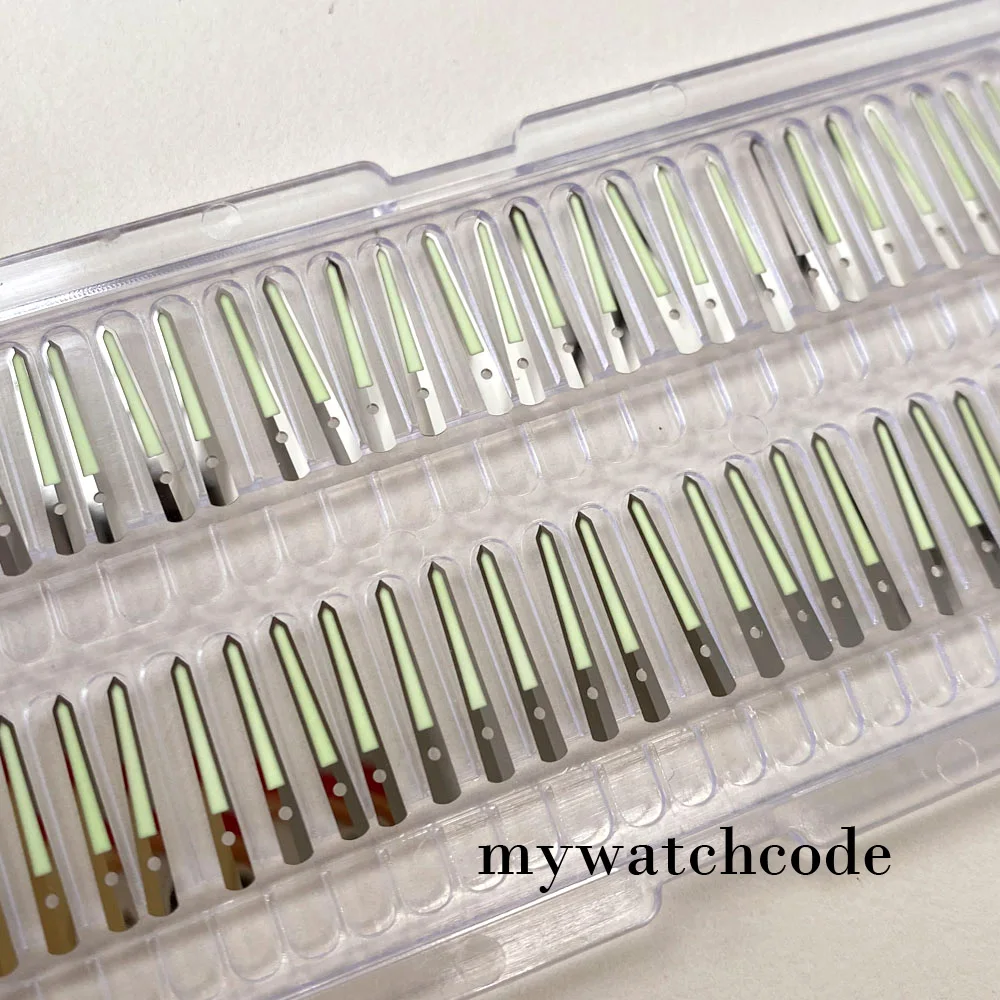 Japan C3 Green Luminous Silver Watch Hands Needles Fit NH35A NH36A 7S26 6R15 4R35 6309 7002 Movement Watch Replacements