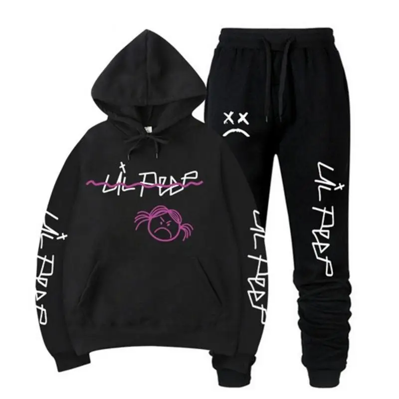 

women Hoodie Sweatshirt Sets Men/Women Winter Warm Fleece Hoodies Sweatshirts+Sweatpants Suits Hip Hop Pullover Hooded
