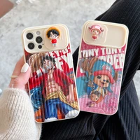 bandai japan anime one piece cartoon luffy phone case for iphone12 12pro 12promax 11 13 pro 11promax x xs max xr phone holder