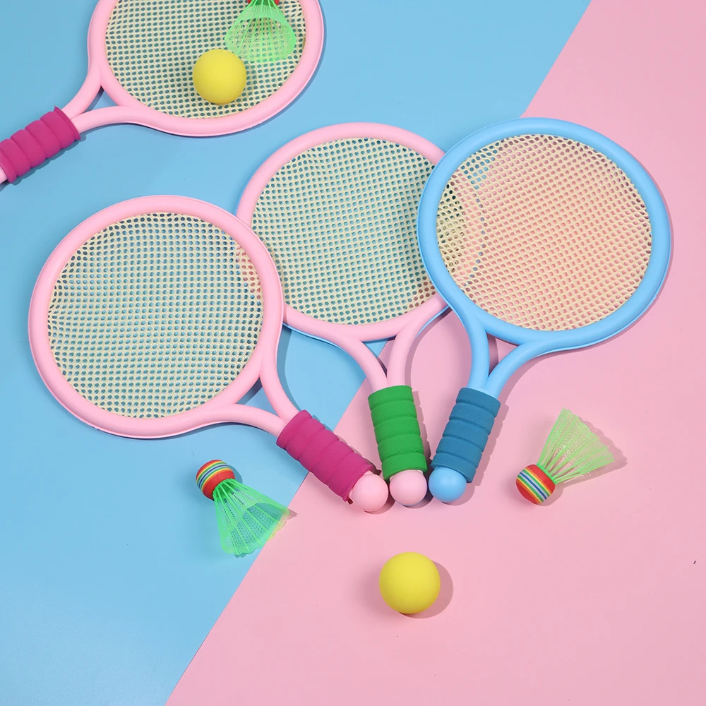 

Sponge Handle Entertainment For Children Indoor/Outdoor Tennis Tennis Racket Set Badminton Badminton Balls