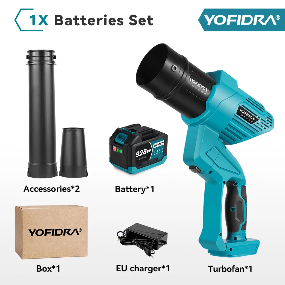 YOFIDRA Воздуходувка 30000 об/мин для Makita 18В