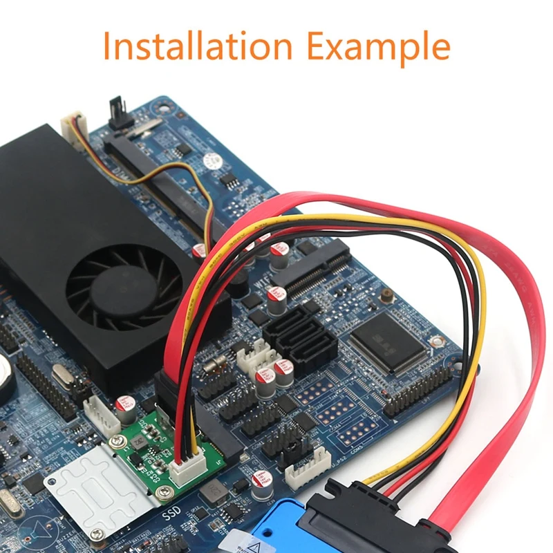 

MSATA To SATA 2.5 Inch Adapter Board With 2.0PH SATA To SATA7+15 Female Adapter Cable (5V Power)
