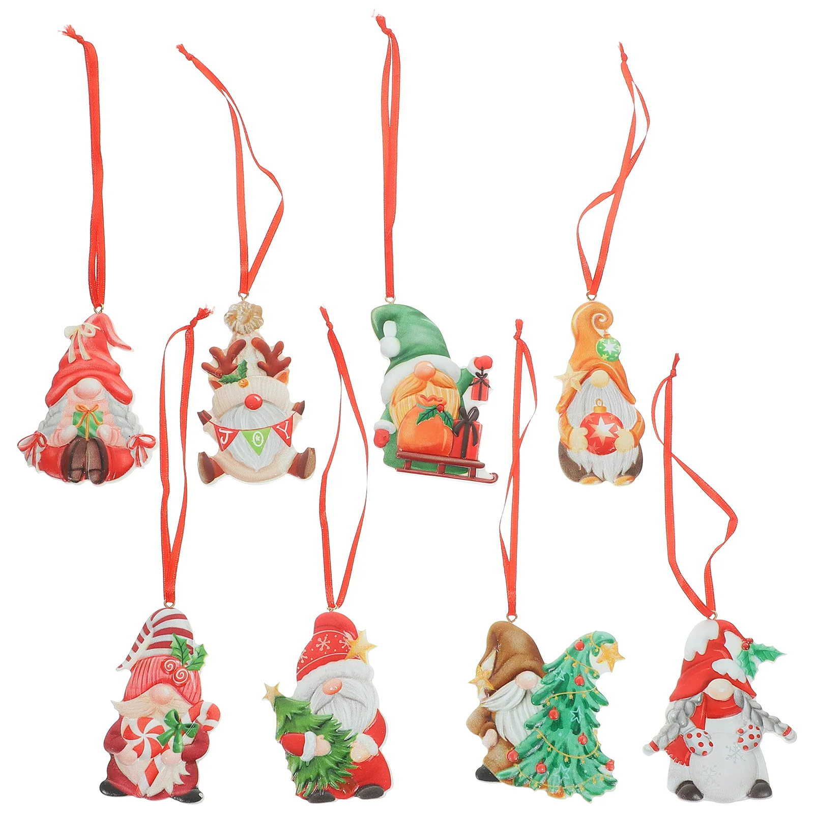 

8 шт., декоративные подвесные гномы из смолы